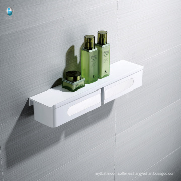 ABS blanco accesorios de baño multifunción Carrier Shelf Storage Rack
